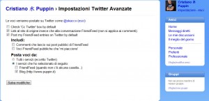 importare feed friendfeed twitter